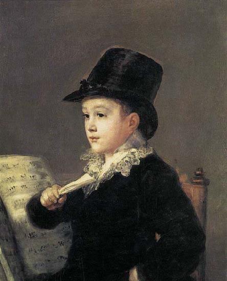 Francisco Jose de Goya Portrait of Mariano Goya, the Artist's Grandson China oil painting art